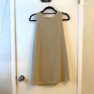 Beige Shift Dress